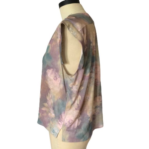 RACHEL COMEY Floral Watercolor Tie-Dye Ombre SML - Picture 6 of 12